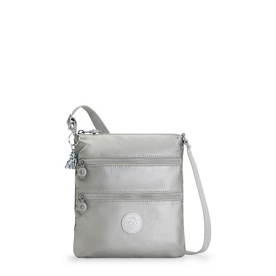 Kipling Keiko Metallic Crossbody Mini Tassen Zilver | België 1882FD